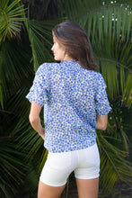 Load image into Gallery viewer, HARPER PRINTED POPLIN BUTTON DOWN TOP
