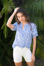 Load image into Gallery viewer, HARPER PRINTED POPLIN BUTTON DOWN TOP
